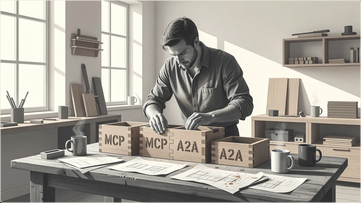 Udvikler bygger første MCP + A2A system i hyggelig workshop