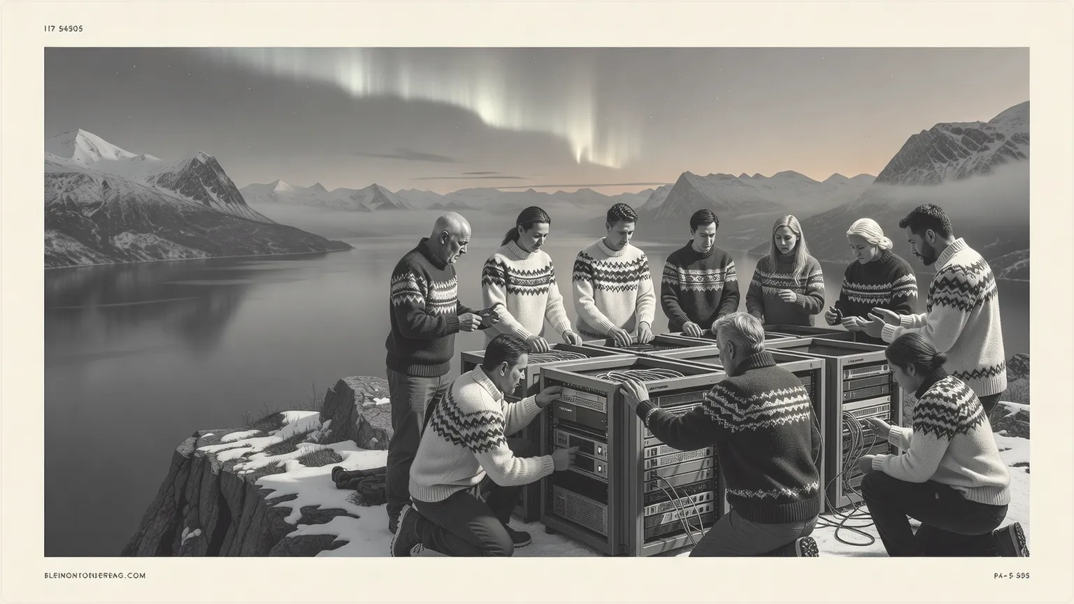 Ingenjörer bygger AI-infrastruktur bland nordiska fjordar och norrsken