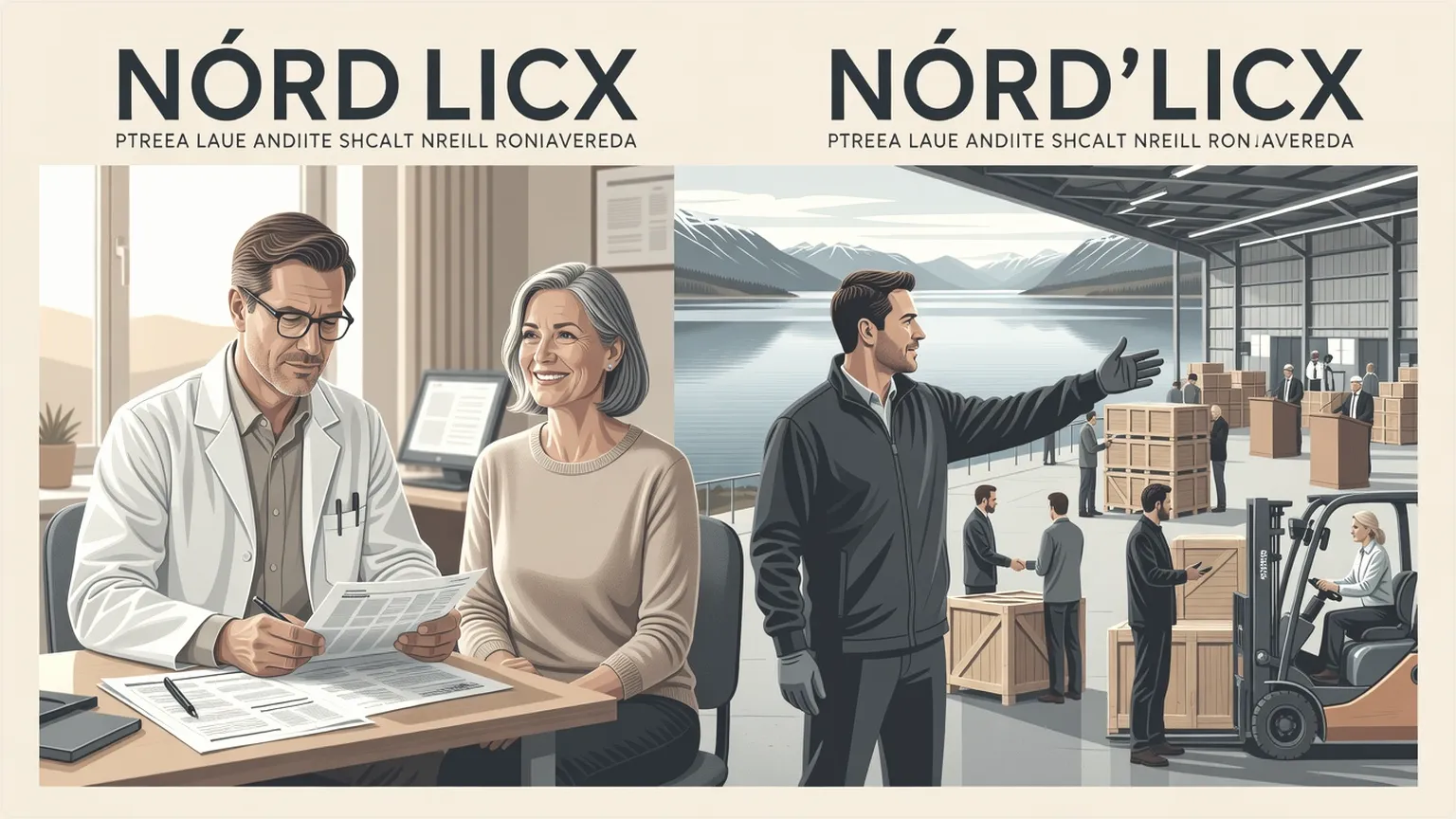 Doctor-patient consultation and logistics team in Nordic setting showcasing real-world AI performance
