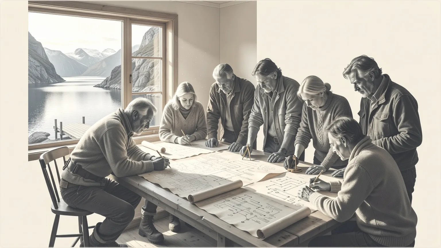 Nordiske utviklere skisserer post-kode programvaredesign i en koselig fjordhytte