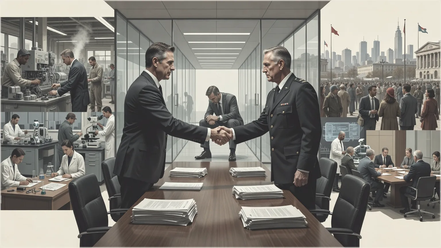 OpenAI exec seals Pentagon deal handshake as Anthropic exec freezes out in background