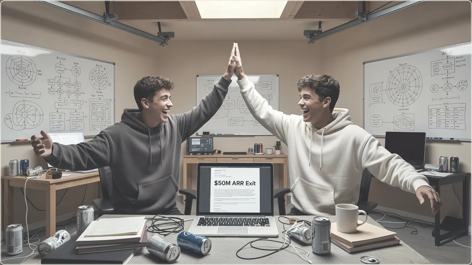 Tonårsgrundare som firar mångmiljonförsäljning av AI-startup