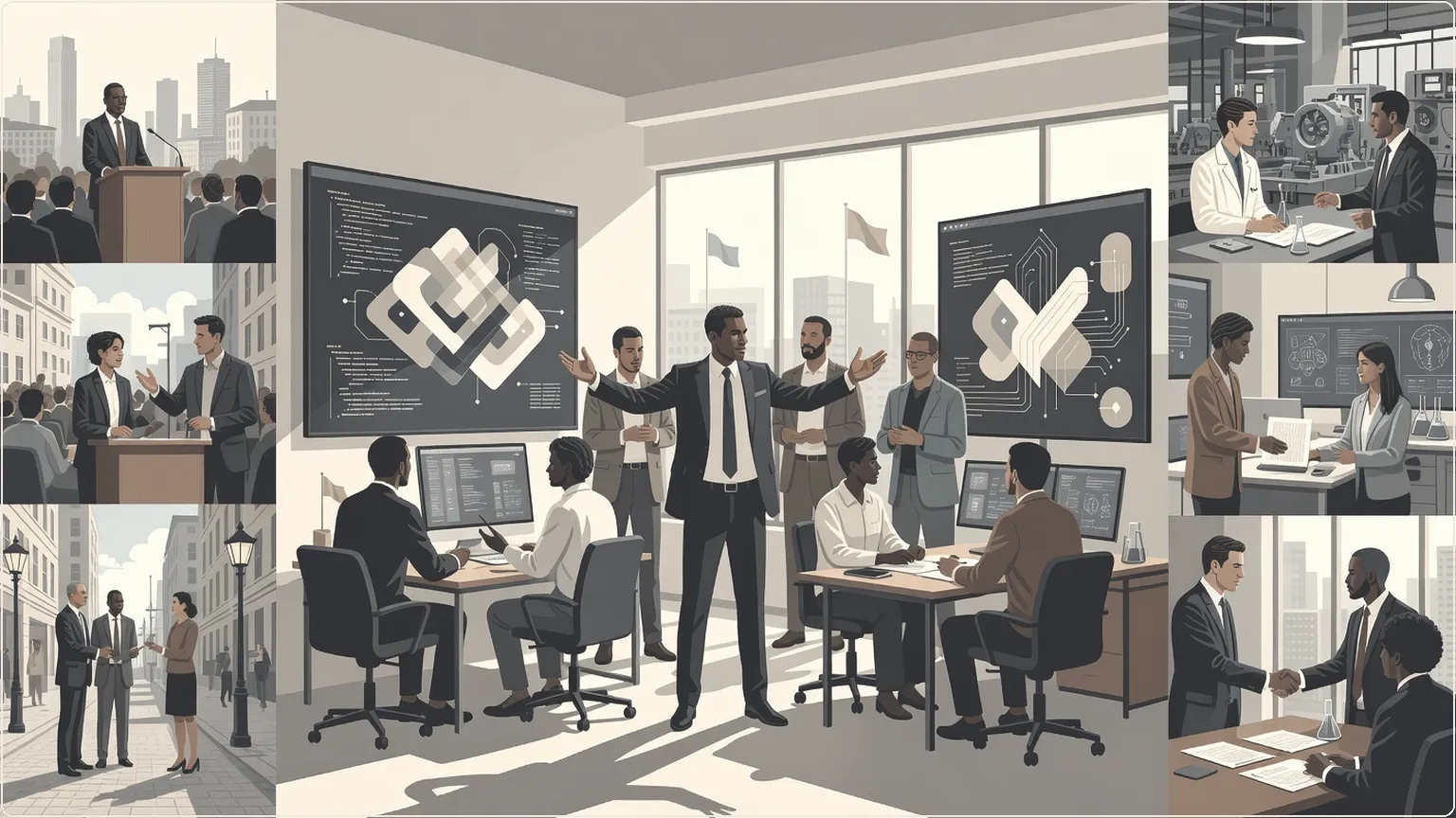 Developer orchestrating team in autonomous code development shift