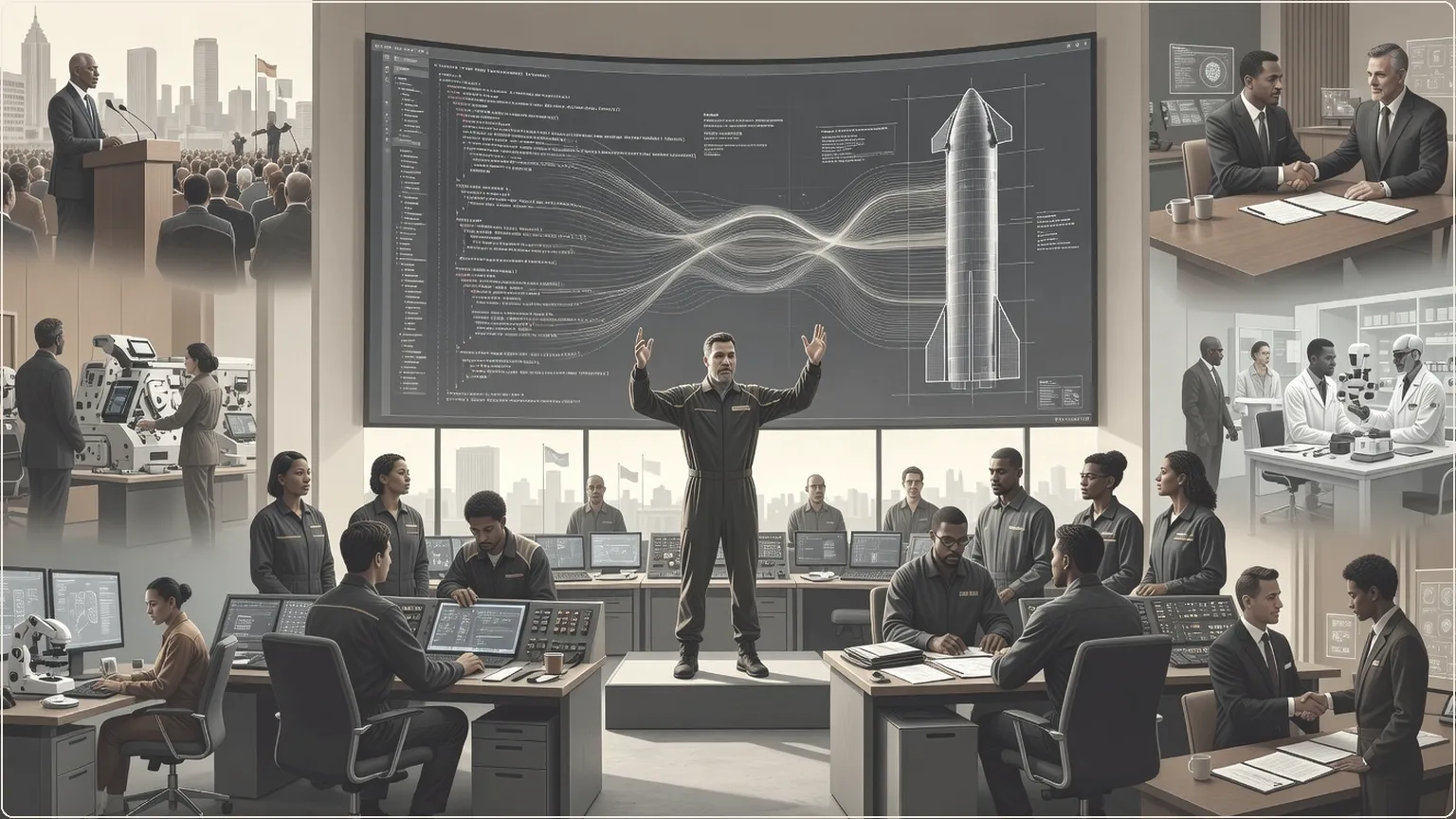 SpaceX-ingeniører orkestrerer AI-kode for å bygge Starship-rakettblåkopi