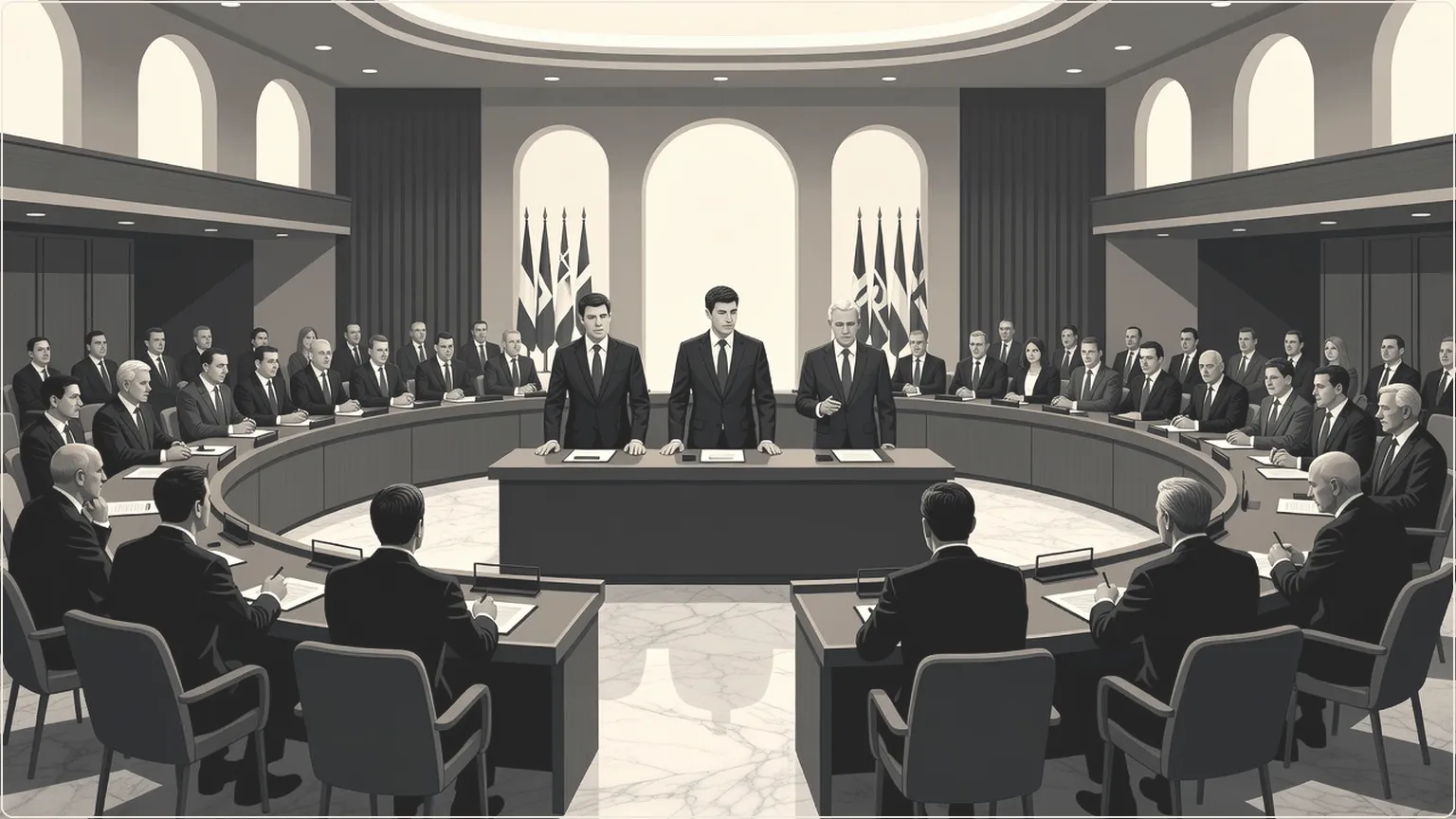AI executives testifying before the UN Security Council on AI safety